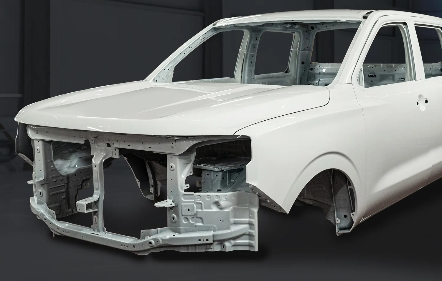 High-strength galvanised body-in-white shell