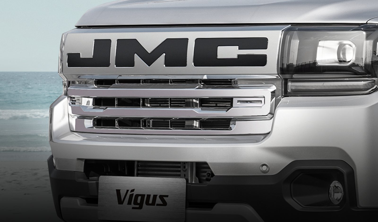 Full-chrome grille