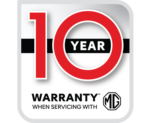 MGS6 EV - 10 year warranty when serviced with MG