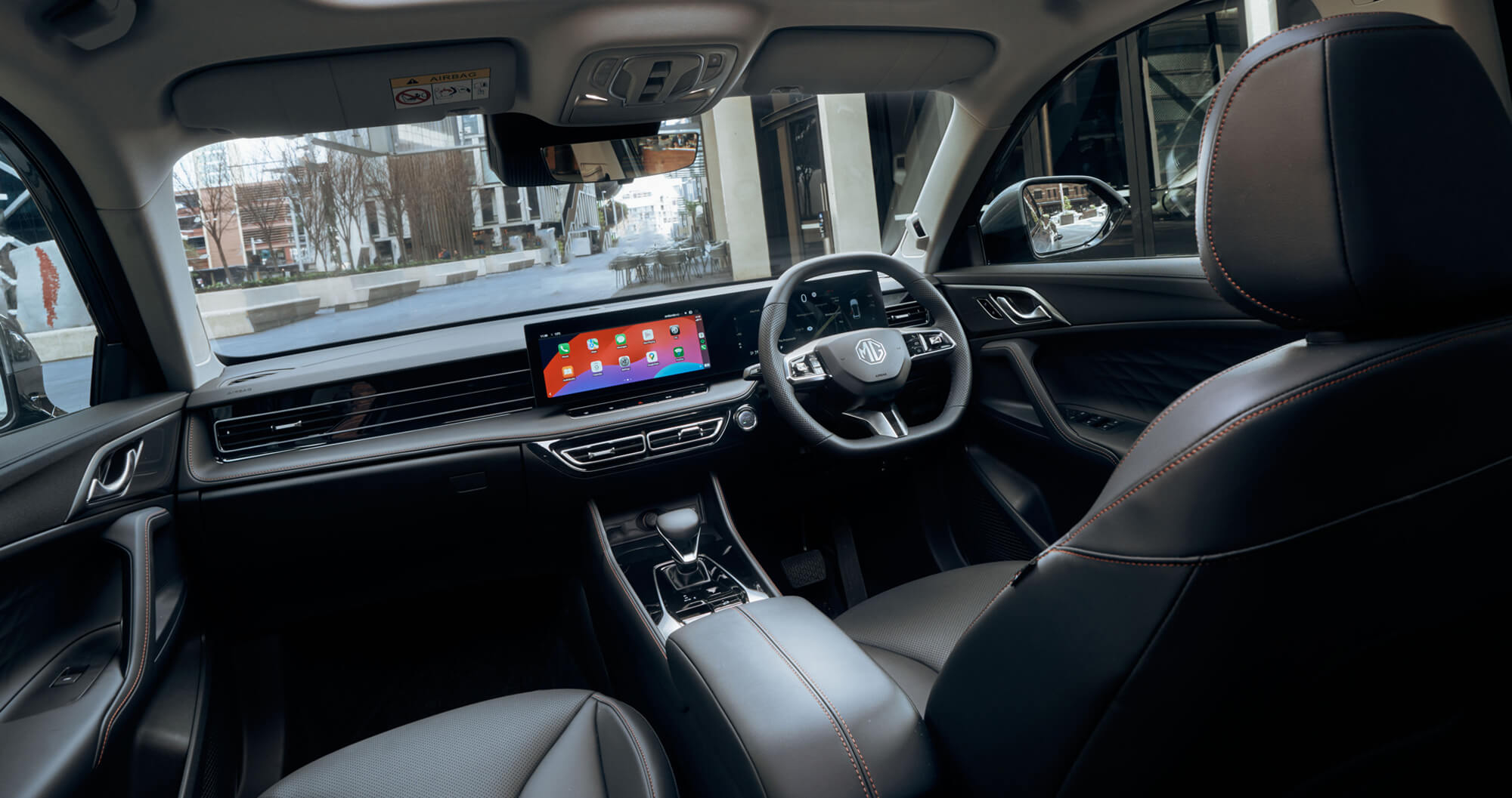Interior shot of MG HS