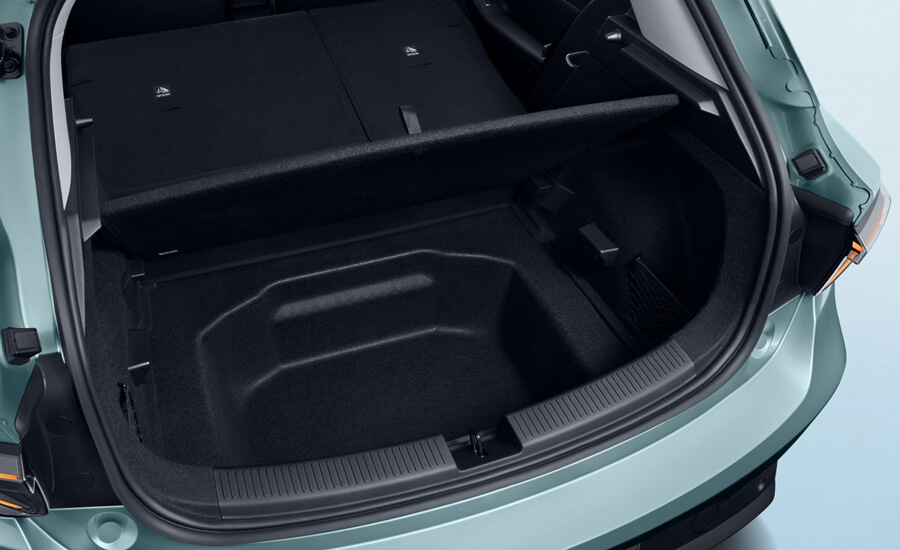 Rear trunk with view of underfloor storage
