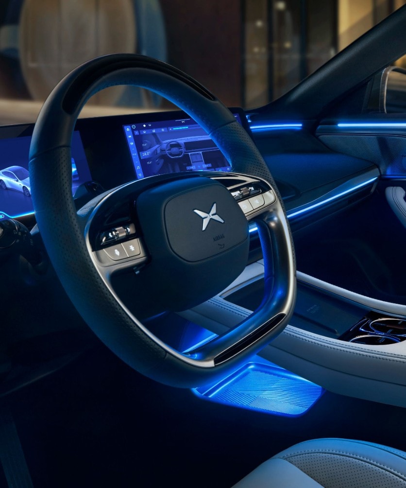 XPeng p7 steering wheel