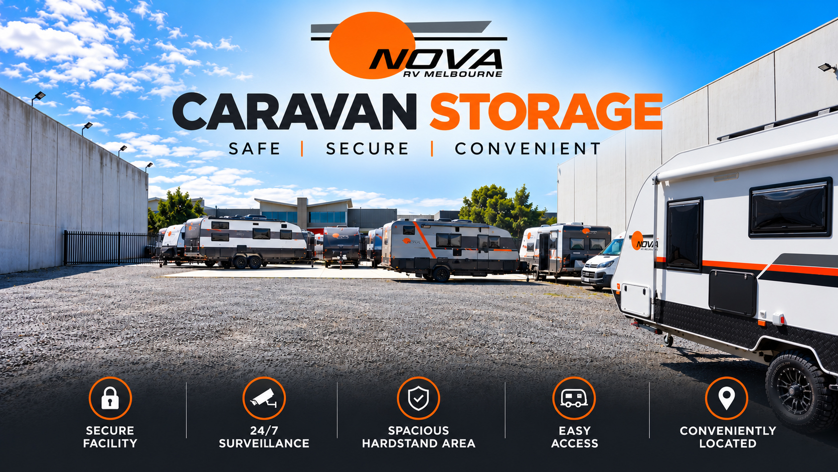 Nova RV Melbourne caravan storage – safe, secure and convenient
